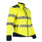 VESTE MICROPOLAIRE 3 COUCHES FLASH JAUNE FLUO/MARINE T8/4XL