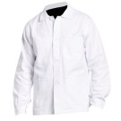 VESTE DE TRAVAIL HOMME/FEMME 100 % COTON BLANC