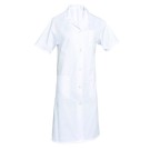 BLOUSE PROFESSIONNELLE FEMME coton manches courtes MADONNA BLANC