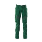 PANTALON DE TRAVAIL HOMME/FEMME ACCELERATE AVEC POCHES VERT BOUTEILLE T.61/C64