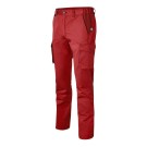 PANTALON DE TRAVAIL HOMME/FEMME MULTIPOCHES OVERMAX ROUGE 