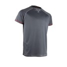 T-SHIRT DE TRAVAIL MANCHES COURTES ANTI-UV SCORE GRIS/NOIR/ROUGE