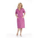 BLOUSE PROFESSIONNELLE FEMME LAURENE MANCHES TRANSFORMABLES ROSA/BLANC