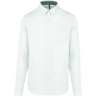 CHEMISE DE TRAVAIL HOMME COTON MANCHES LONGUES BLANC