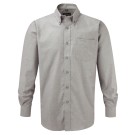 CHEMISE DE TRAVAIL OXFORD MANCHES LONGUES GRIS