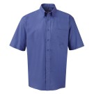 CHEMISE DE TRAVAIL OXFORD MANCHES COURTES BLEU OXFORD