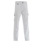 PANTALON DE TRAVAIL HOMME/FEMME BATTLE DRESS BLANC 