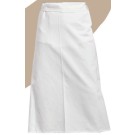 TABLIER BLANC A TAILLE LONG 90x105 - LE LOT DE 2