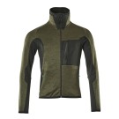 VESTE POLAIRE DE TRAVAIL ADVANCED ZIPPEE VERT FONCE/NOIR T. 4XL