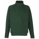 SWEAT DE TRAVAIL COL ZIPPE VERT BOUTEILLE