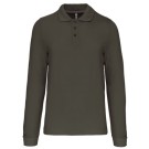 POLO HOMME K243 MANCHES LONGUES DARK KHAKI 