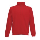 SWEAT DE TRAVAIL COL ZIPPE ROUGE