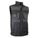 GILET DE TRAVAIL/BODYWARMER HOMME/FEMME AUTHENTIC SABLE GRIS/NOIR