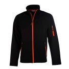 VESTE SOFTSHELL HIVER DE TRAVAIL HOMME ATLANTIC NOIR/ZIP ORANGE