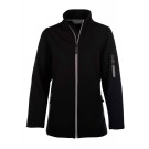 VESTE SOFTSHELL HIVER DE TRAVAIL FEMME ATLANTIC NOIR/ZIP ARGENT