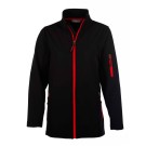 VESTE SOFTSHELL HIVER DE TRAVAIL FEMME ATLANTIC NOIR/ZIP ROUGE