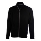 VESTE MICROPOLAIRE DE TRAVAIL HOMME ARTIC NOIR/ZIP ARGENT