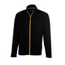 VESTE MICROPOLAIRE DE TRAVAIL HOMME ARTIC NOIR/ZIP OR