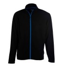 VESTE MICROPOLAIRE DE TRAVAIL HOMME ARCTIC NOIR/ZIP BLEU ROYAL