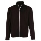 VESTE MICROPOLAIRE DE TRAVAIL HOMME ARTIC NOIR/ZIP BLANC