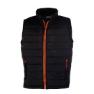 GILET CHAUD DE TRAVAIL HOMME CITY NOIR/ZIP ORANGE