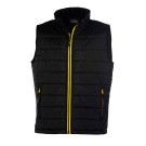 GILET CHAUD DE TRAVAIL HOMME CITY NOIR/ZIP OR