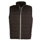 GILET CHAUD DE TRAVAIL HOMME CITY NOIR/ZIP BLANC