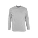 T-SHIRT DE TRAVAIL MANCHES LONGUES 150 G GRIS CHINÉ T. 5XL