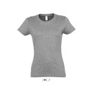 T-SHIRT F MC 190G GRIS CHINE