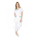 TUNIQUE INFIRMIÈRE FEMME VALENTINE BLANC/LAGON 