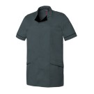 TUNIQUE PROFESSIONNELLE HOMME ALEXIS GRIS BITUME/NOIR 