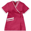 TUNIQUE PROFESSIONNELLE FEMME LILEE FUSHIA/BLANC 