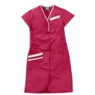 BLOUSE PROFESSIONNELLE FEMME DAPHNEE FUSCHIA/BLANC 