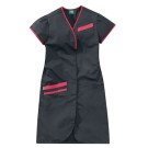 BLOUSE PROFESSIONNELLE FEMME DAPHNEE CARBONE/FUSCHIA 