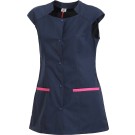 TUNIQUE PROFESSIONNELLE FEMME FLAVIE BLEU NAVY/FRAMBOISE