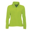 VESTE POLAIRE DE TRAVAIL FEMME VERT CITRON