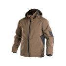 VESTE SOFTSHELL IMPERMEABLE HOMME GRAVITY BRUN ARGILE/GRIS