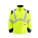 BLOUSON HAUTE VISIBILITÉ ELYSE JAUNE FLUO/MARINE 