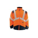 BLOUSON HAUTE VISIBILITÉ ELYSE ORANGE FLUO/MARINE