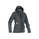 VESTE SOFTSHELL IMPERMEABLE FEMME GRAVITY GRIS/NOIR 