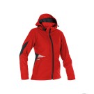 VESTE SOFTSHELL IMPERMEABLE FEMME GRAVITY ROUGE/NOIR