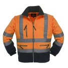 VESTE POLAIRE HAUTE VISIBILITÉ STATION ORANGE FLUO/MARINE