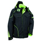 VESTE SOFTSHELL IMPERMEABLE FEMME/HOMME TECKA NOIR/LIME