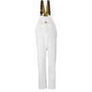COTTE DE PLUIE A BRETELLES NYLPECHE BLANC + RENFORTS GENOUX T. 2XL