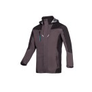 PARKA PLUIE COLTON MARINE/NOIR 