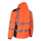 VESTE RÉFLÉCHISSANTE HOMME/FEMME SOFTSHELL NEBULO ORANGE FLUO/MARINE 