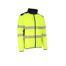 VESTE RÉFLÉCHISSANTE HOMME/FEMME FLAKE JAUNE FLUO/MARINE 
