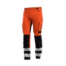 PANTALON RÉFLÉCHISSANT HOMME SCUTI ORANGE FLUO/NOIR