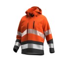 VESTE RÉFLÉCHISSANTE HOMME/FEMME SOFTSHELL SCUTI ORANGE FLUO/DARK GREY