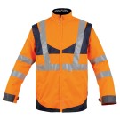 GILET HAUTE VISIBILITÉ ANNAPURNA ORANGE FLUO/MARINE